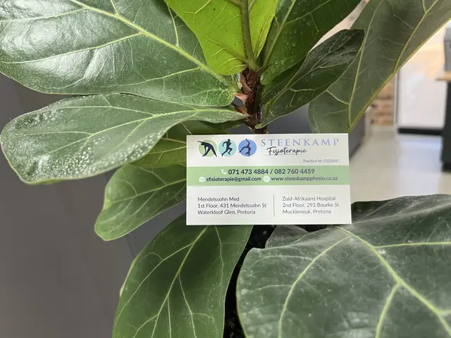 Practice contact details card